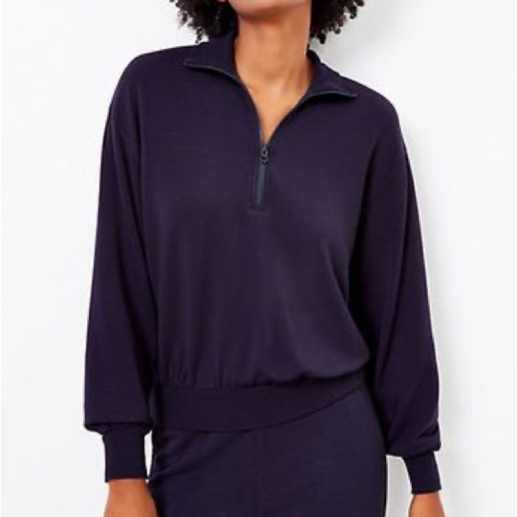 NWOT L&G Signaturesoft Plush Zip Top - Picture 1 of 6